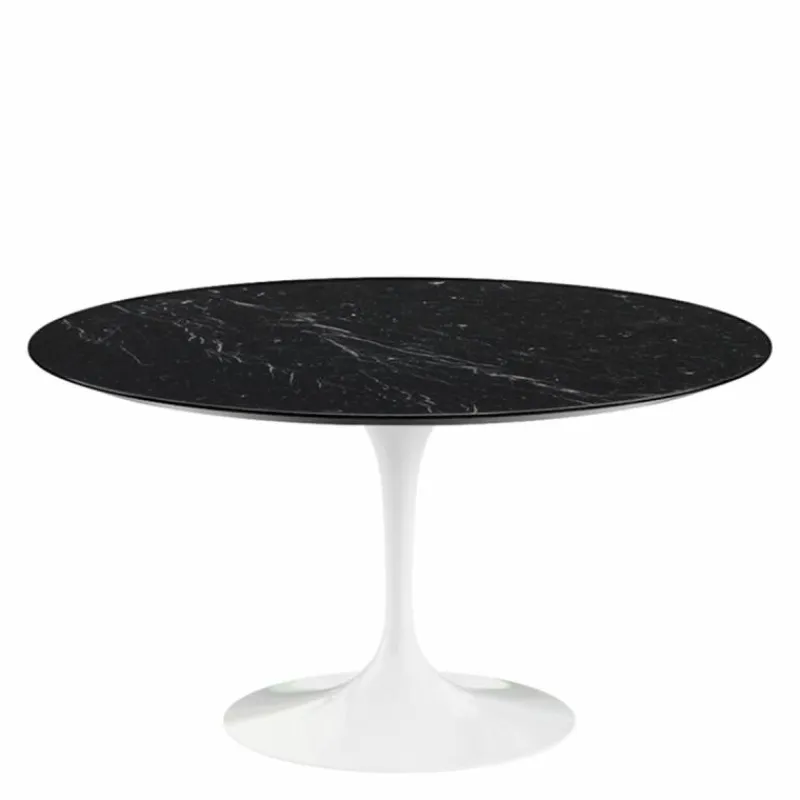 Outlet Saarinen Tulip Eettafel Met Wit Onderstel Eettafels