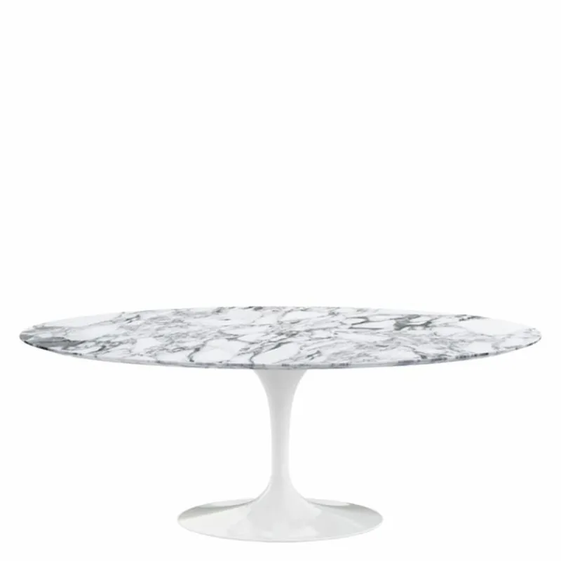 Outlet Saarinen Tulip Eettafel Met Wit Onderstel Eettafels
