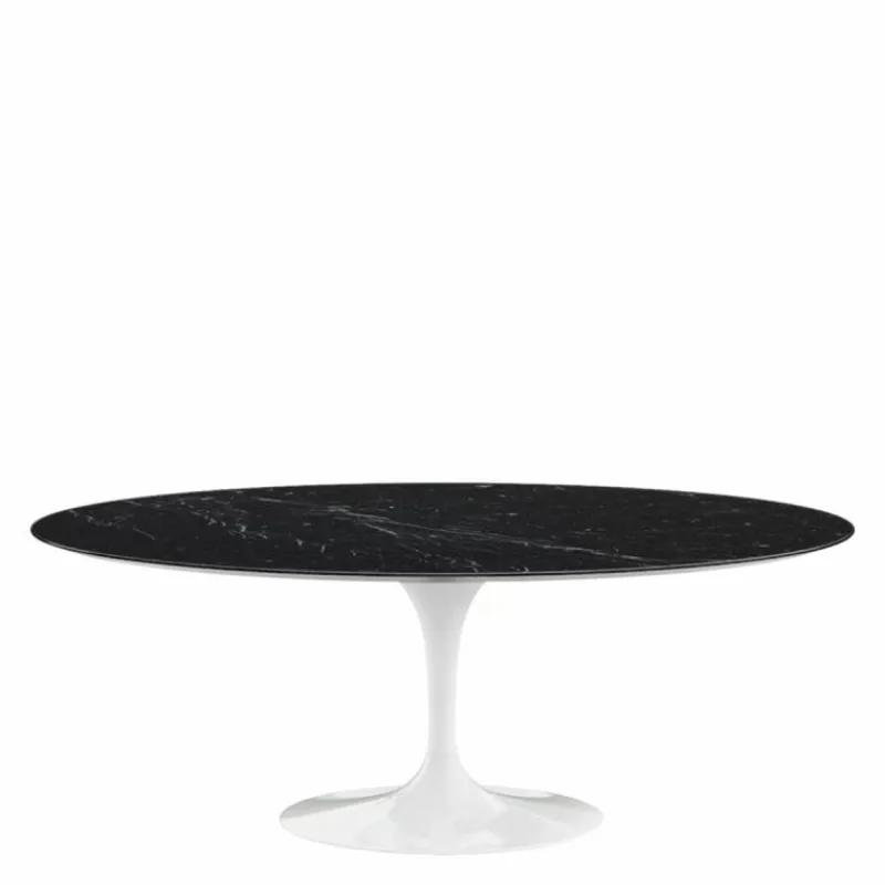 Outlet Saarinen Tulip Eettafel Met Wit Onderstel Eettafels