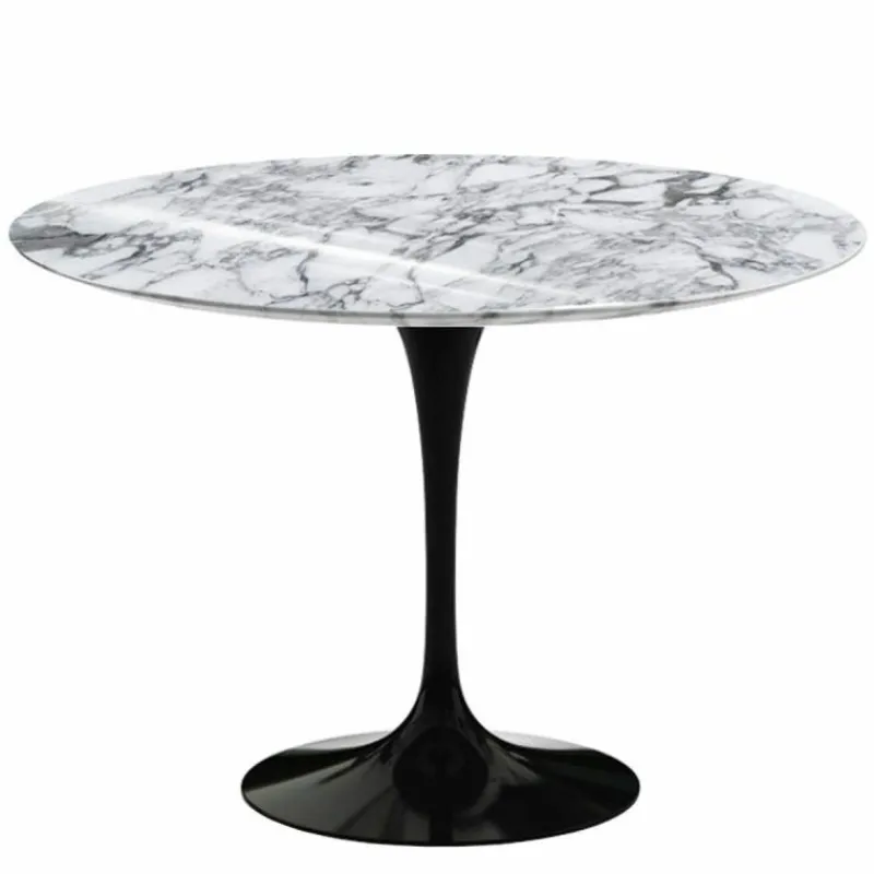 Discount Saarinen Tulip Eettafel Met Zwart Onderstel - Rond Eettafels