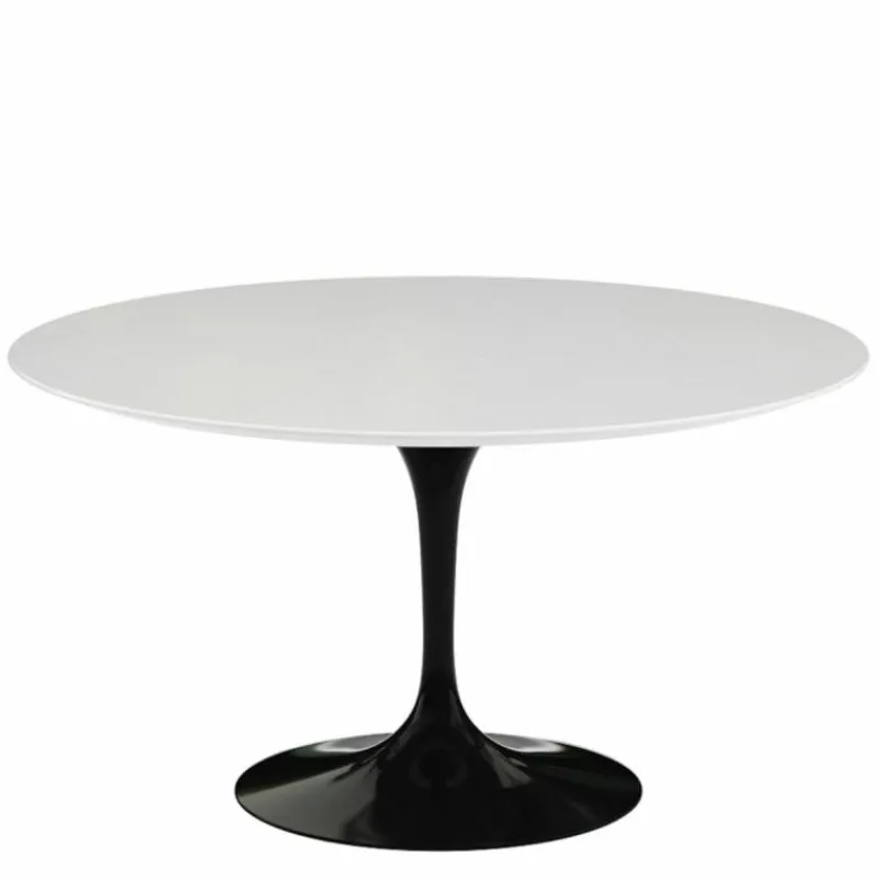 Discount Saarinen Tulip Eettafel Met Zwart Onderstel - Rond Eettafels