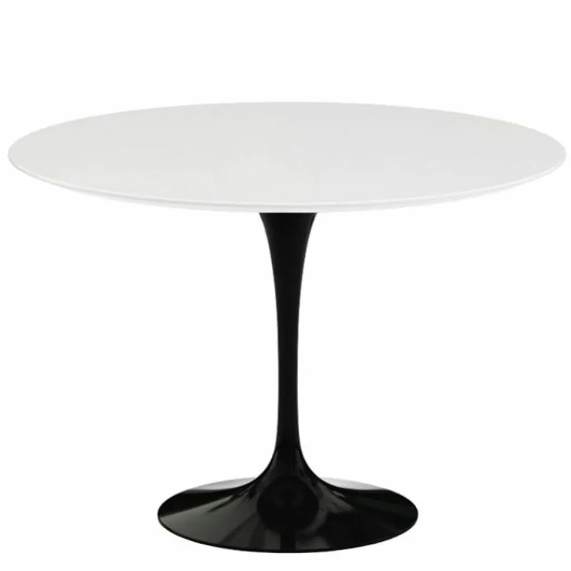 Discount Saarinen Tulip Eettafel Met Zwart Onderstel - Rond Eettafels