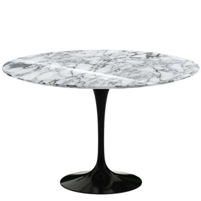 Discount Saarinen Tulip Eettafel Met Zwart Onderstel - Rond Eettafels