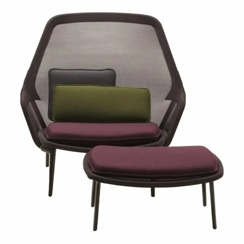 Outlet Slow Chair Loungechair + Ottoman Loungestoelen