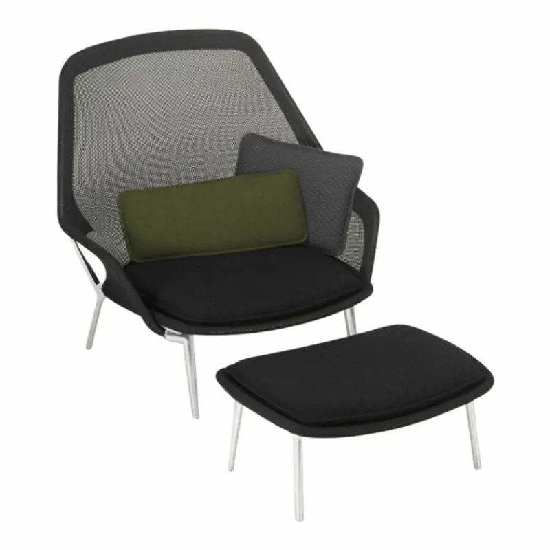 Outlet Slow Chair Loungechair + Ottoman Loungestoelen