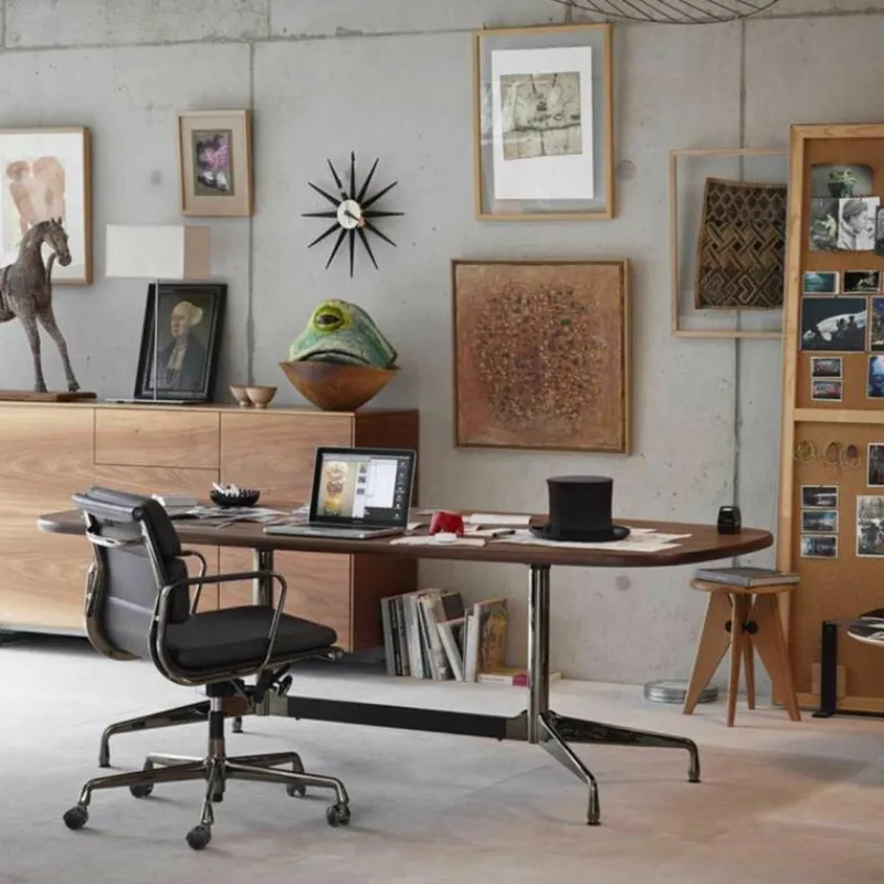 Online Soft Pad Chair EA 217 - Gepolijst / Leder Bureaustoelen