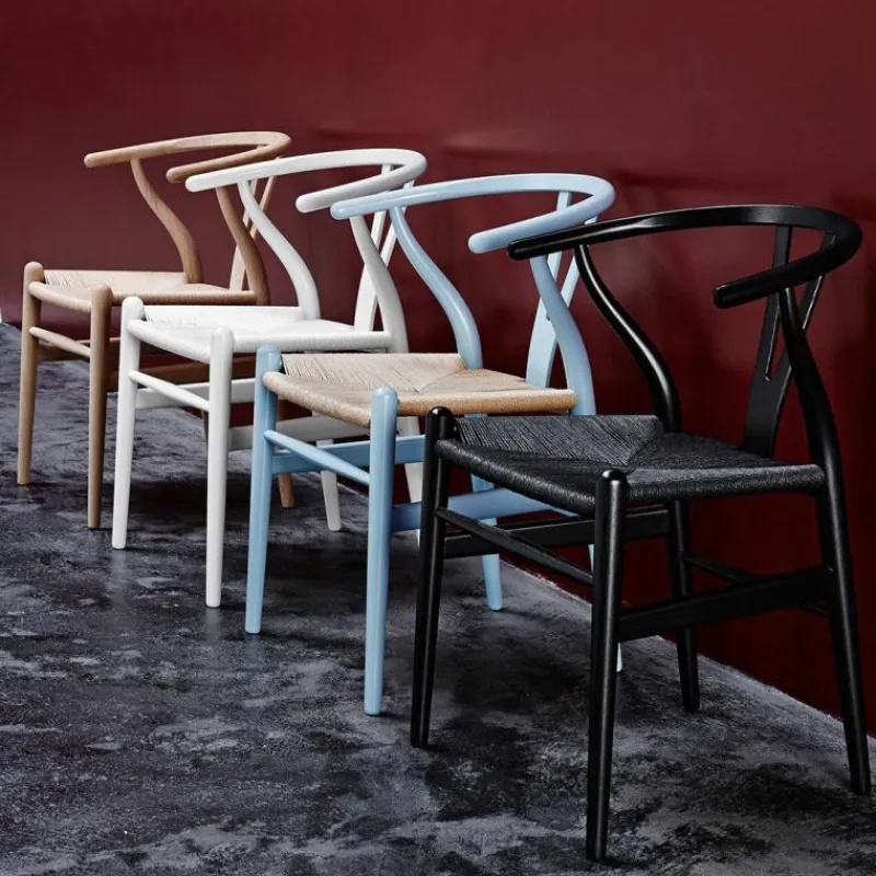 Clearance Wishbone Stoel CH24 Gekleurd / Zwart Eetkamerstoelen