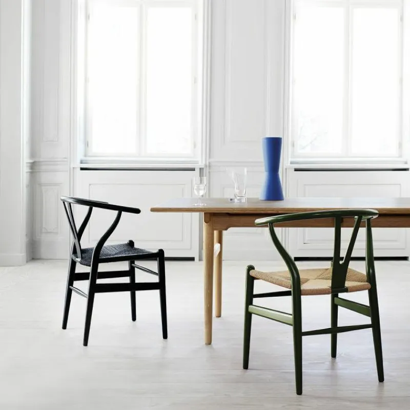Clearance Wishbone Stoel CH24 Gekleurd / Zwart Eetkamerstoelen